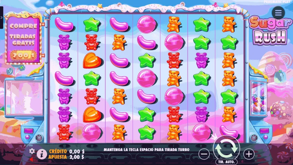 Sugar Rush pantalla principal